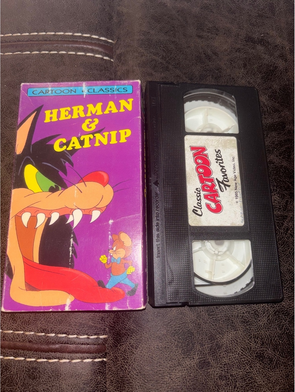 Herman & Catnip Cartoon Classics VHS New Age Video 1990 Untested Vintage